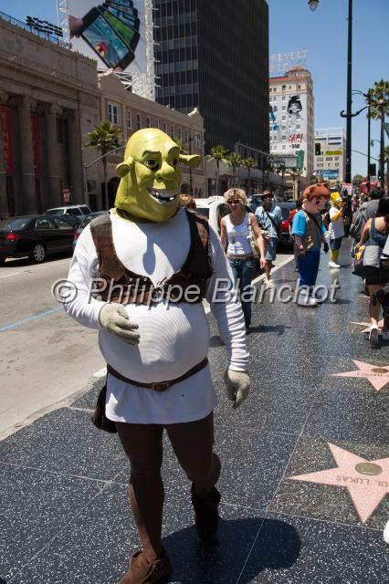 etats unis ouest 03.JPG - Shrek sur Hollywood boulevardLos Angeles, Californie, Etats-Unis